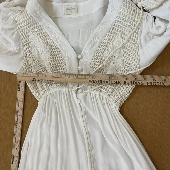 Women's Fillyboo Maternity Strawberry Fields Embroidered Maxi Dress - Picture 9 of 12